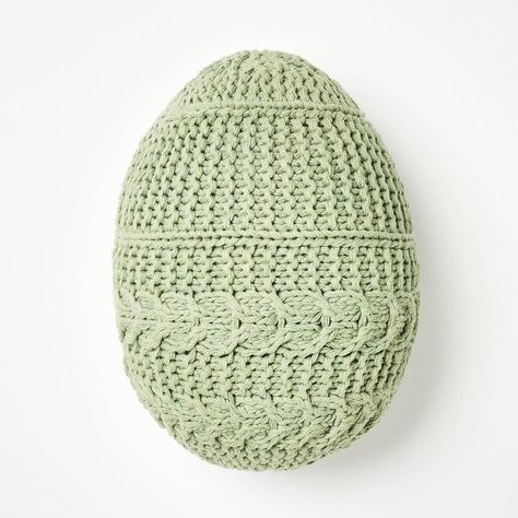 Easter Egg Pillow, Crochet Silhouette, Egg Pillow, Crochet Egg, Fringe Throw, Easter Pillows, Tree Pillow, Green Throw Pillows, Fall Pillows