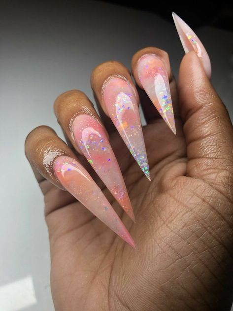 Zodiac Nails, Nail Tek, Ombre Acrylic Nails, Nail Design Inspiration, Exotic Nails, Cat Nails, Orange Nails, Creative Nails, Long Acrylic Nails