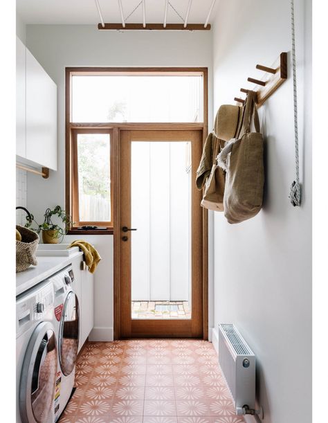 A Green New Addition For An Ageing Edwardian Home Laundry Renovation Ideas, Edwardian Terrace House, Laundry In Kitchen, Laundry Closet Organization, Laundry Renovation, In Kitchen Laundry, Organization Laundry, Laundry Mudroom, Solar Design