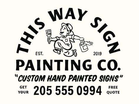 Learn Design, Painting Logo, Sign Painting, Shirt Design Inspiration, Retro Cartoons, Mascot Design, Ex Machina, Hand Painted Signs, Badge Design