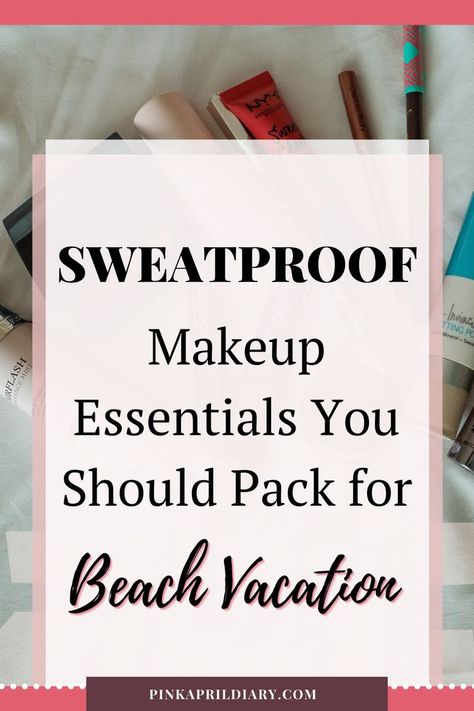 Checkout what are the best makeup products to pack with you on your next beach vacation. Make Up For Beach Vacation, Makeup For Beach Vacation, Vacation Makeup Essentials, Beach Makeup Products, Beach Vacation Makeup, Vacation Makeup Looks The Beach, Camping Makeup, Pool Makeup, Hawaii Makeup