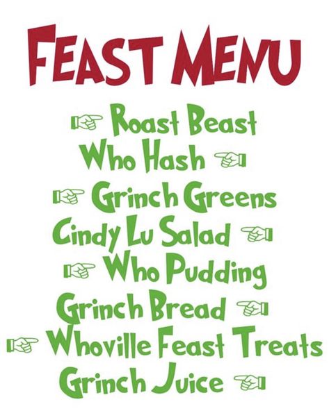 Plan The Best Grinch Themed Dinner And Movie Night - Organize Zen With Magan Grinch Dinner, Grinch Movie Night, Grinch Night, Grinch Party Ideas, Grinchmas Party, Grinch Birthday, Grinch Movie, Grinch Ideas, Grinch Day