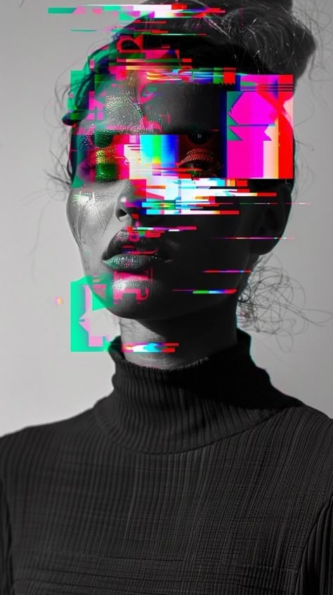 Glitch Art Photography, Glitch Photo, Pixel Sorting, A Level Photography, Glitch Effect, Cyberpunk Aesthetic, Futuristic Fashion, Glitch Art, Dope Art