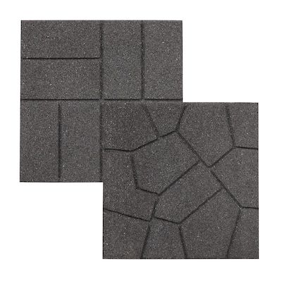 Rubber Pavers, Rubber Paver, Pallet Floors, Paver Steps, Diy Driveway, Paver Tiles, Concrete Interiors, Garden Floor, Irregular Patterns