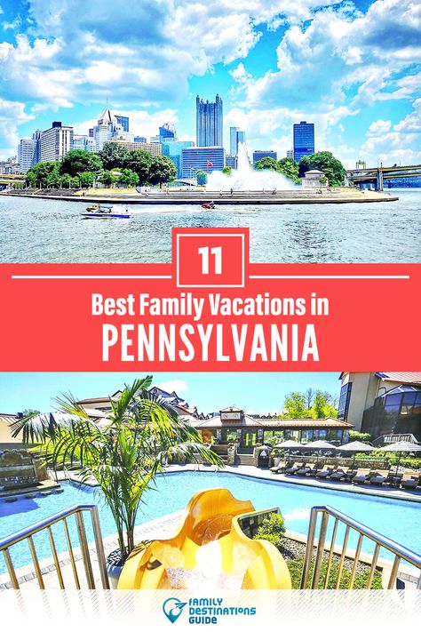 Need a little inspiration for a getaway to Pennsylvania with kids? Planning a family trip to PA and want ideas for the top vacation spots and areas? We’re FamilyDestinationsGuide, and we’re here to help: Discover the best family vacations in Pennsylvania - so you get memories that last a lifetime! #pennsylvania #pennsylvaniavacation #pennsylvaniawithkids #pennsylvaniafamilyvacation #familyvacation Pennsylvania Vacation Ideas, Honey Moons, Niagara Falls Vacation, Resorts For Kids, Kid Friendly Resorts, Best Family Vacation Spots, Cheap Family Vacations, Road Trip Camping, Pennsylvania Travel