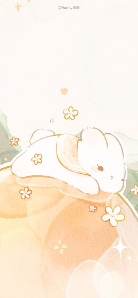 Rabbit Wallpaper, Bunny Drawing, Bunny Wallpaper, Drawing Wallpaper, Cute Tumblr Wallpaper, Cool Backgrounds Wallpapers, Cute Pastel Wallpaper, Cartoon Background, Cool Wallpapers Art