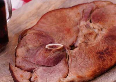 Country Ham Recipes & More | Clifty Farm Best Way To Cook A Ham Steak, Baked Country Ham, How To Cook Country Ham Slices, Ham Cooked In Coke, Country Ham Recipes, Ham Mac And Cheese, Ham Appetizers, Ham Steak Recipes, Fried Ham