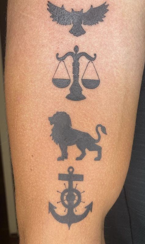 Four Cardinal Virtues, Four Virtues Tattoo, Cardinal Virtues Tattoo, Virtues Tattoo, Bison Tattoo, Cardinal Virtues, Design Drawings, Tattoo Design Drawings, Wrist Tattoos