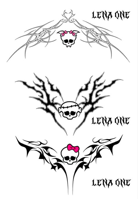 Monster High Flash Tattoo, Monster High Tramp Stamp, Monsterhigh Tattoos, Clawdeen Tattoo, Monster High Skull Tattoo, Draculaura Tattoo Ideas, Draculaura Tattoo, Monster High Tattoo Ideas, Draculaura Drawing