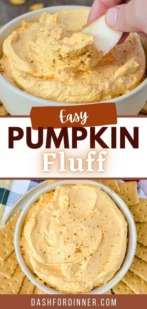 This easy pumpkin Fall dessert recipe is perfect for enjoying with friends and family! Pumpkin Fluff Dip is the perfect sweet dessert dip with a Fall inspired, pumpkin punch. Naturally gluten free, and totally easy to make with just 4 ingredients. You’re going to love this easy pumpkin dessert recipe. Use that extra can of pumpkin puree in the cupboard! 3 Ingredient Pumpkin Pie Dip, Fall Dessert Recipes Easy Pumpkin, Pumpkin Pudding Dip Cool Whip, Things To Make With A Can Of Pumpkin, Easy Pumpkin Fluff Dip, Pumpkin Graham Cracker Dip, Simple Recipes With Pumpkin Puree, Easy Fall Desserts For A Party, Pumpkin Coolwhip Dip