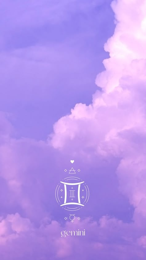 Gemini aesthetic astrology pastel cloud theme for phone (iphone and android wallpaper Gemini Backgrounds, Gemini Pictures, Theme For Phone, Gemini Aesthetic, Gemini Wallpaper, Planet Pictures, Gemini Art, Gemini Constellation, Cloud Theme