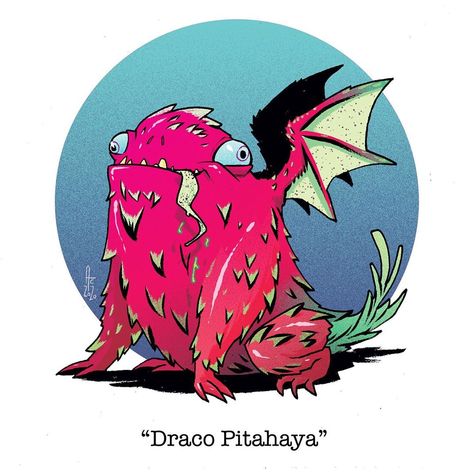 @andersoncarman shared a photo on Instagram: “#smaugust Day 22: Draco Pitahaya The dragon fruit! Look it up its a real thing... - - - - - - - - #smaugust2020 #dragonfruit #dragonart…” • Aug 22, 2020 at 11:07pm UTC Dragon Fruit Character, Dragon Fruit Pitaya, Green Acres, Drawings Simple, Dragon Art, Dragon Fruit, Fantastic Beasts, Art Drawings Simple, The Dragon