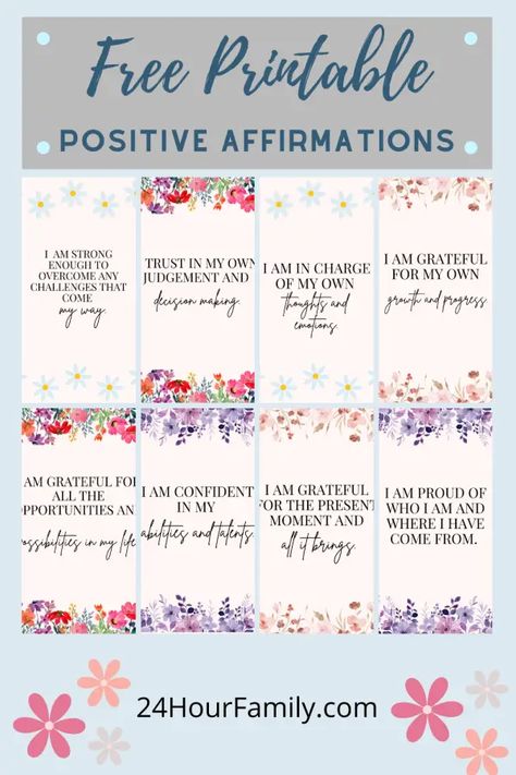 Positive Affirmation Flash Cards, Free Printable Positive Quotes, Affirmation Box Ideas, Positive College Affirmations, Printable Positive Affirmations For Teachers, Printable Affirmations For Women, Diy Affirmation Cards Free Printable, Positive Quotes For Life Daily Affirmations Free Printable, Affirmations Printable Free