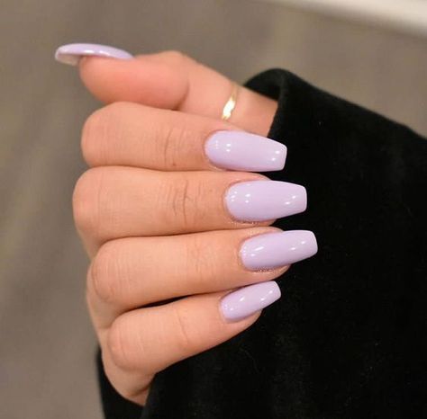 40+ Beautiful Purple Nails Inspiration Photos + Trends | Shellac Nail Designs, Ten Nails, Purple Acrylic Nails, Lilac Nails, Lavender Nails, Simple Acrylic Nails, Shellac Nails, Acrylic Nails Coffin Short, Summer Acrylic Nails