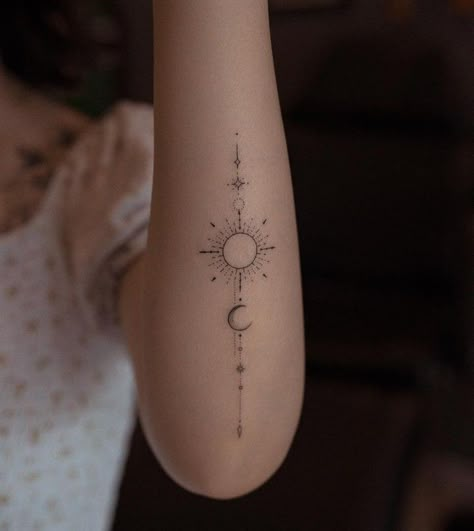 #tattoo, #tattoos, #inked, #tattooart, #tattooedwomen, #tattooedguys, #tattooinspiration, #tattooideas, #tattooworldwide, #tattoosociety, #InkLaughs, and #TattooFails​ Triskelion Tattoo, Tattoo Stars, Symbols Tattoo, Tattoo Moon, Astrology Tattoo, Stars Tattoo, Tattoo Symbols, Tattoo Forearm, Boho Tattoos