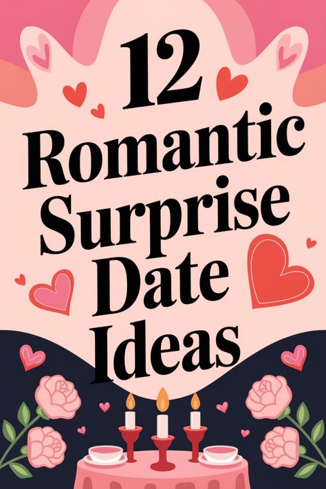 Discover 12 romantic surprise date ideas that will ignite the spark in your relationship. From cozy picnics under the stars to adventurous road trips, these thoughtful gestures will make your partner feel loved and cherished. Whether you're planning a special anniversary celebration or simply want to surprise your significant other, these date ideas are sure to create lasting memories. Try out these creative and unique ways to show your love and keep the romance alive in your relationship. Love Surprise Ideas, Surprise Date Ideas, Intimate Date Night Ideas, Anniversary Surprise Ideas, Valentines Day Date Ideas, Thoughtful Gestures, Surprise Date, Cabin In The Mountains, Anniversary Surprise