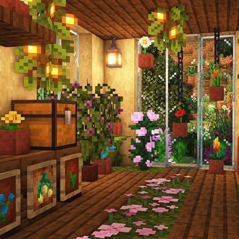 House Builds Minecraft, House Ideas Minecraft, Minecraft Greenhouse, Minecraft Enchantments, Modern House Minecraft, Minecraft House Ideas, Case Minecraft, Minecraft Garden, Minecraft Decoration