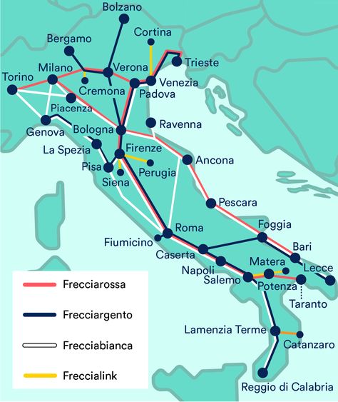 Trains In Italy, Italy Trip Planning, Train Map, Italy Itinerary, Amalfi Coast Italy, Italy Map, Italy Travel Tips, Italy Travel Guide, Train Tickets