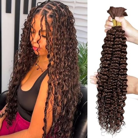 Human Hair For Braiding, Curly Human Hair Extensions, Short Box Braids Hairstyles, Short Box Braids, Curly Hair Extensions, Blonde Lace Front Wigs, Ponytail Hair Extensions, Short Hair Wigs, Deep Wave Hairstyles