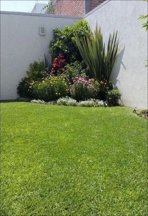 Small Corner Garden, Corner Landscaping, نباتات منزلية, Small Front Yard Landscaping, Front Yard Garden Design, Corner Garden, Outdoor Gardens Design, Backyard Garden Design, Front Yard Garden