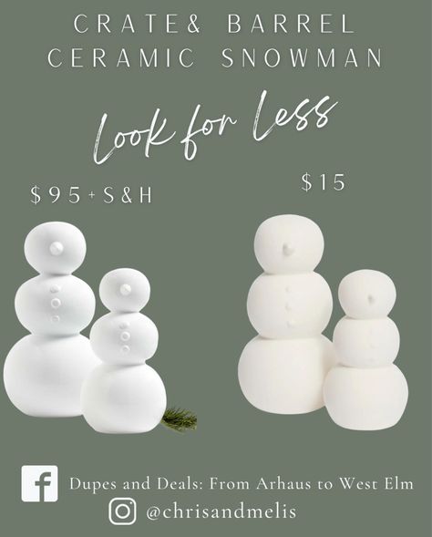 Shop Medium White Holiday Ceramic … and other curated products on LTK, the easiest way to shop everything from your favorite creators. Ceramic Snowman, Wooden Snowman, Christmas Table Decorations, Crate And Barrel, Barrel, I Shop, Christmas Decorations, The Creator, Ceramics