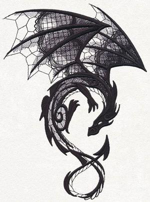 1125855 	Dark Creatures - Dragon design (UT11779) from UrbanThreads.com largest size Dragons Tattoo, Kunst Tattoos, Design Dragon, Dark Creatures, Hawaiian Tattoo, Healthy Quotes, Wolf Tattoo Design, Dragon Tattoo Designs, Celtic Tattoos