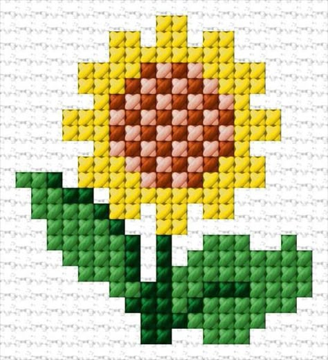 Cross Stitch Calculator, Cross Stitch Sunflower, Needlework Ideas, Hama Mini, Crochet Snowflake Pattern, Easy Cross Stitch Patterns, Embroidery Sampler, Needlework Crafts, Sunflower Earrings