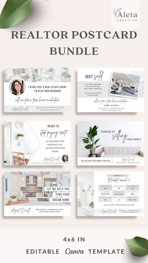 Neighborhood Realtor Postcard, Real Estate Marketing Postcards, Realtor Postcards, Marketing Postcard, Estate Design, Real Estate Postcards, Real Estates Design, Realtor Marketing, Postcard Template