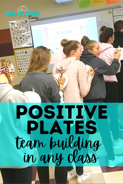 Positive Plates - a team building activity for any class or youth group! Positive Plates Activity, Whats On Your Plate Activity, Team Builders For Teachers, Team Building Activities For Sport Teams, Motivational Activities Team Building, Retreat Activities Team Building, Class Team Building, Staff Development Ideas Team Building, Staff Building Activities