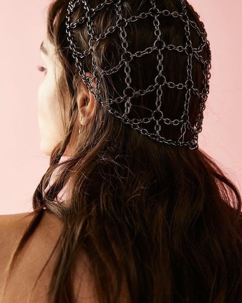 Head Dress Diy, Fairy Rave Outfit, Chain Headpiece, Diy Chain, Headpiece Jewelry, Hair Net, Head Chain, Head Jewelry, Bride Accessories