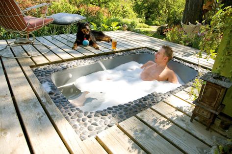 Sunken Bathtub, Sunken Tub, Outdoor Bathtub, Outdoor Tub, Outdoor Baths, Mini Pool, Outdoor Bath, Outdoor Bathrooms, Plunge Pool