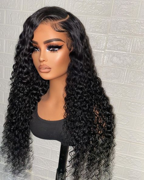 The tropical curly/deep wave look is a MUST HAVE period 😍😍 the best Vacay or every day look! LEXXI 28” 5x5 HD GLUE-LESS JET BLACK Side Part ✨ 5x5 HD lace GLUE-LESS unit Available for purchase 🤎 TEXT TO ORDER: 484-475-6470 -Hair: raw Indian luxe DEEP wave 5x5 HD closure -Size: 21”-23” circumference -Elastic Adjustable Band for glue-less wear ALL Custom signature units include: ✅Custom machine made ✅Tailored to fit clients head measurements ✅Premium Bundles & HD lace included ✅Glue-l... Jet Black Side Part, Lace Glue, Shaved Side, Shaved Side Hairstyles, Stylish Hairstyles, Custom Signature, Protective Hairstyle, Side Hairstyles, Wigs For Sale