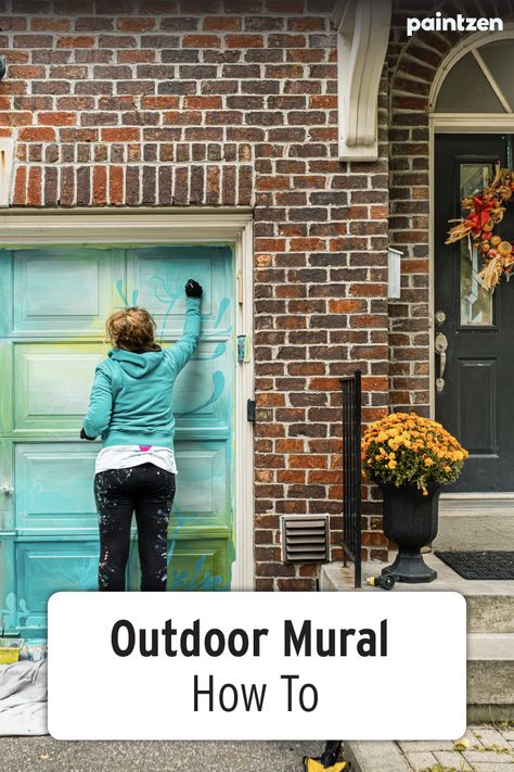 While there are plenty of mural-inspired wallpapers out there, painting directly onto the wall guarantees a more seamless design and a longer lasting finish. But, to do it right, you'll need to put in a little bit of legwork during the preparation stage. Here's everything you need to know to paint a stunning mural wall. Outside Mural Ideas, Mural Indoor, Outdoor Wall Paint, Painted Wall Mural, Paint A Wall, Paint A Mural, Indoor Painting, Different Types Of Painting, House Paint Interior