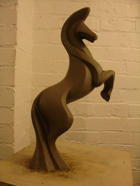 Abstract Horse Art, Rearing Horse, Modern Art Sculpture, Abstract Horse, Dala Horse, Horse Sculpture, Modern Sculpture, Different Materials, Abstract Sculpture