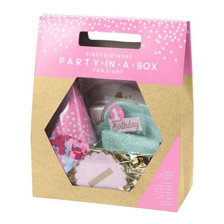 Birthday Party Box, Birthday In A Box, Birthday Boxes, Party Boxes, Petal Confetti, Party Projects, Party Kits, Party Box