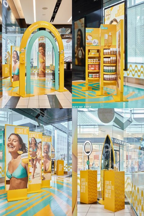 Pop Up Branding, Beauty Pop Up Event, Retail Event Ideas, Retail Pop Up, Beauty Pop Up, Brand Pop Up, Beauty Event Ideas, Beauty Pop Up Store, Pop Up Store Design Ideas