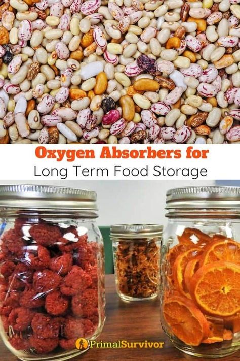 Diy Oxygen Absorbers, Preserved Food Storage, Foods For Long Term Storage, How To Store Flour Long Term Food Storage, Dehydrate Food For Long Term Storage, Storing Food Long Term, Food Grade Buckets, Oxygen Absorbers, Emergency Food Storage