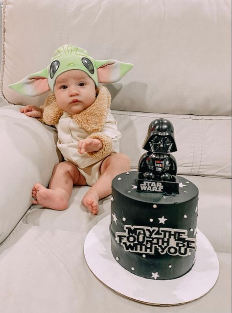 May The Fourth Be With You, Monthly Baby Photos, May The Fourth, Monthly Baby, May The 4th, Monthly Photos, Theme Cake, Baby Brother, Brother Sister