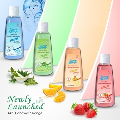 We are happy to present and launch our new mini ranges of liquid hand wash. Keep your hand skin clean and fresh all day long. Available in four fragrances : Aqua 🌊 Neem & Tulsi 🌿 Tangerine 🍊 Strawberry 🍓 #happysponge #handwash #liquidhandwash #thecareyoudeserve #miniranges #carryyourown #refreshingskin #selfcare #handcare #inidanbrand #cleanhands #safeonhands #careforhands #gentleonakin #efffectivecleaning #vocalforlocal #buylocal #shopnow #staysafe #stayclean #stayhealthy Soap Ads, Motion Design Trends, College Supplies, Perfume Photography, Magical Herbs, Social Post, Product Shots, Liquid Hand Soap, Soap Packaging