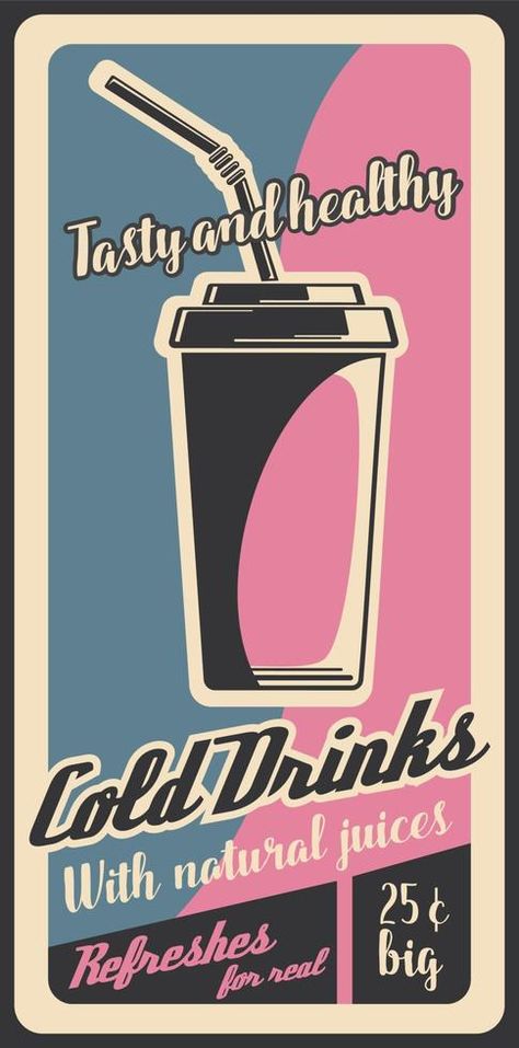 Coffee milkshake or juice. Vector fast food drinks Drinks Advertisement, Fast Food Drinks, Bistro Menu, Coffee Milkshake, Apartment Wall Art, Advertisement Poster, Elephant Home Decor, Visual Communication Design, Food Fast