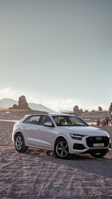 White Audi, White Suv, Rs6 Audi, Cars Suv, Audi Q8, Audi Rs3, Diesel Cars, Compact Suv, White Car