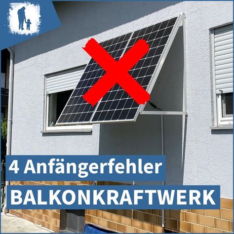 Vor fast drei Jahren hat unsere Reise mit dem Balkonkraftwerk begonnen und genauso lange berichte ich euch auf DigitalDad darüber. Natürlich gibt es neben den vielen positiven Dingen auch negative Erfahrungen, welche ich ganz offen und transparent anspreche. [WERBUNG]⁠ Aus diesem Grund gehe ich heute auf meine vier Fehler ein, die ich bei unserem Balkonkraftwerk gemacht habe und die ich mit meinen jetzigen Erfahrungen mit Sicherheit nicht mehr machen würde. #Balkonkraftwerk #ernergie #solar Solar Pv, Diy Solar, Smart Home, Life Hacks, Solar, Quick Saves