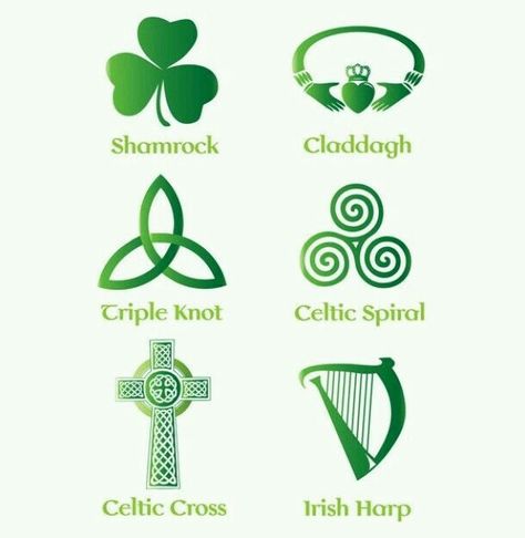 Irish Symbols  🎻☘ Viking Tattoo Meaning, Celtic Symbols And Meanings, Tattoos Celtic, Tatoo 3d, Symbols And Their Meanings, Heather Moss, Irish Symbols, Irish Harp, Irish Tattoos