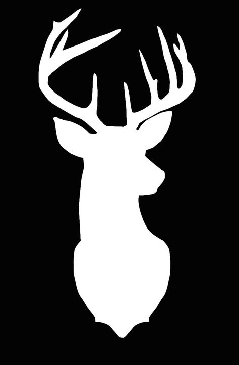 Popular items for deer cameo on Etsy Deer Silhouette Printable, Silhouette Arte, Deer Head Tattoo, Deer Stencil, Hirsch Silhouette, Head Clipart, Deer Head Silhouette, Theme Harry Potter, Deer Silhouette