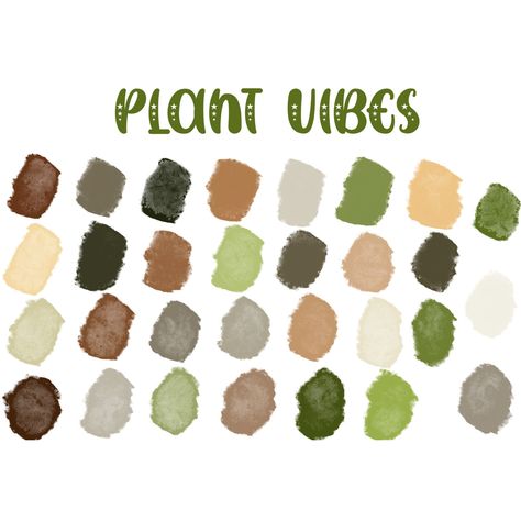 Procreate Plant Color Palette, Procreate Plant Palette, 30 Plant Color Swatches, Procreate Palette, Procreate Color Swatches, Plant Colors plants #plantcolorswatches #digitalillustration #digitalart #digitaltool #procreate #procreateswatches #procreate #ipadlettering Classroom Color Palette, Free Procreate Color Palettes, Plant Color Palette, Cottagecore Color Palette, Procreate Color Palettes, Color Palette Procreate, Plant Palette, Procreate Palette, Procreate Color Palette