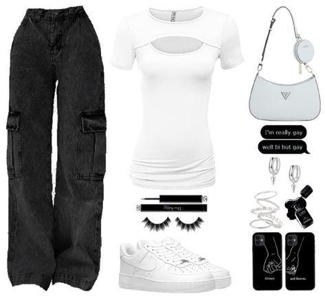 Casual Edgy, Shoplook Outfits, Keyhole Top, Outfit Maker, Outfit Shoplook, Always And Forever, Nike Air Force 1, My Pinterest, Outfits Casual