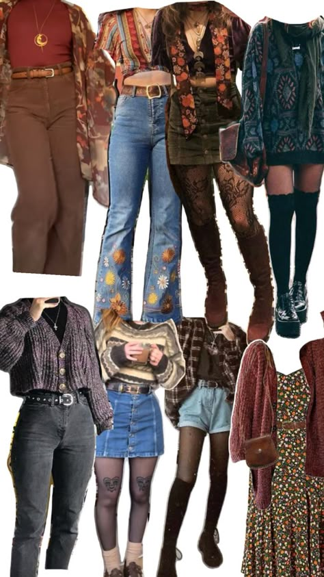 Hippie Boho Outfits, Cottagecore Clothes, Earthy Outfits, Thrifted Outfits, Swaggy Outfits, Hippie Outfits, Look Vintage, Clothes And Accessories, Girly Outfits