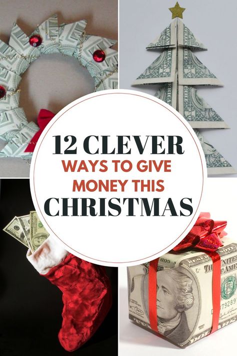 🎄 Discover 12 magical ways to transform cash into unforgettable Christmas presents! From money trees and origami angels to surprise balloons and candy bouquets, these creative ideas make giving money exciting for everyone. Kids will love popping money balloons, teens will flip for cash leis, and adults will appreciate these thoughtful twists on traditional gifts. Turn those boring bills into holiday magic! 💰✨ #ChristmasGifts #MoneyGifts #CreativeGiving Cash Tree Gift Money, Money In Stocking Ideas, Folding Bills Cash Gifts, Money Gift Giving Ideas Creative, Money Roll Gift Ideas, Ideas To Gift Money For Christmas, Ideas To Give Cash For Christmas, Cash Present Ideas Christmas, How To Make A Money Tree Gift