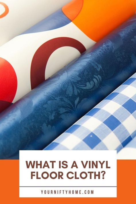 What Is A Vinyl Floor Cloth? Learn more about vinyl floor installation hacks, designs, types, sizes, materials, price, where to buy, and DIY hacks. Diy Floor Covering Ideas, Floorcloths Diy, Vinyl Rug Diy, Diy Floor Cloth, Floor Cloths Diy How To Make, Diy Vinyl Floor Cloth, Diy Vinyl Floor Mat, Floor Cloth Diy, Diy Vinyl Flooring