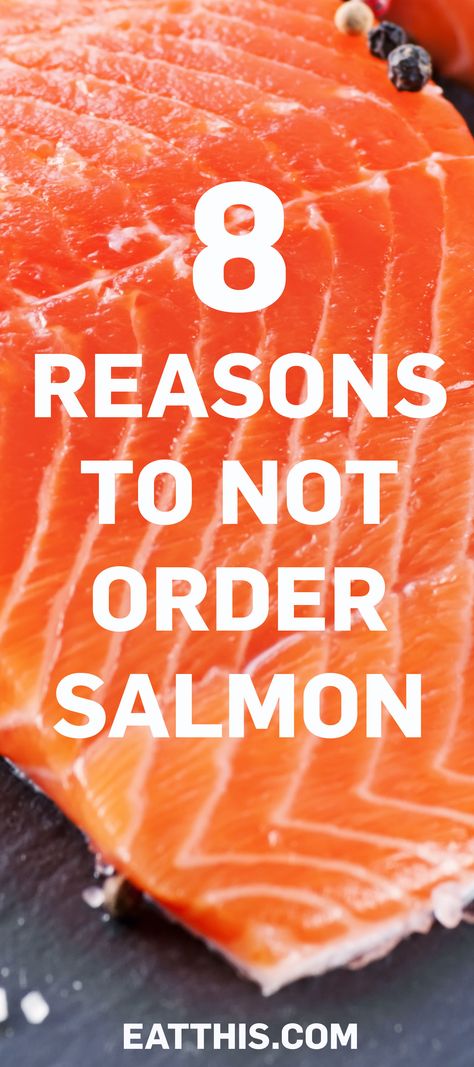 We all know salmon is one of the healthiest things you can eat. But not all salmon is created equal. Here are 8 things to keep in mind next time you want salmon. Salmon Benefits Health, Health Benefits Of Salmon, Salmon Nutrition Facts, Salmon Benefits, Benefits Of Salmon, Healthy Dinner Choices, Flax Seed Benefits, Salmon Farming, Can Salmon